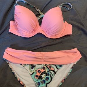 pink paisley bikini